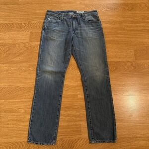 AG Adriano Goldschmied The Everett Jeans Mens 36x32 Slim Straight Blue Denim